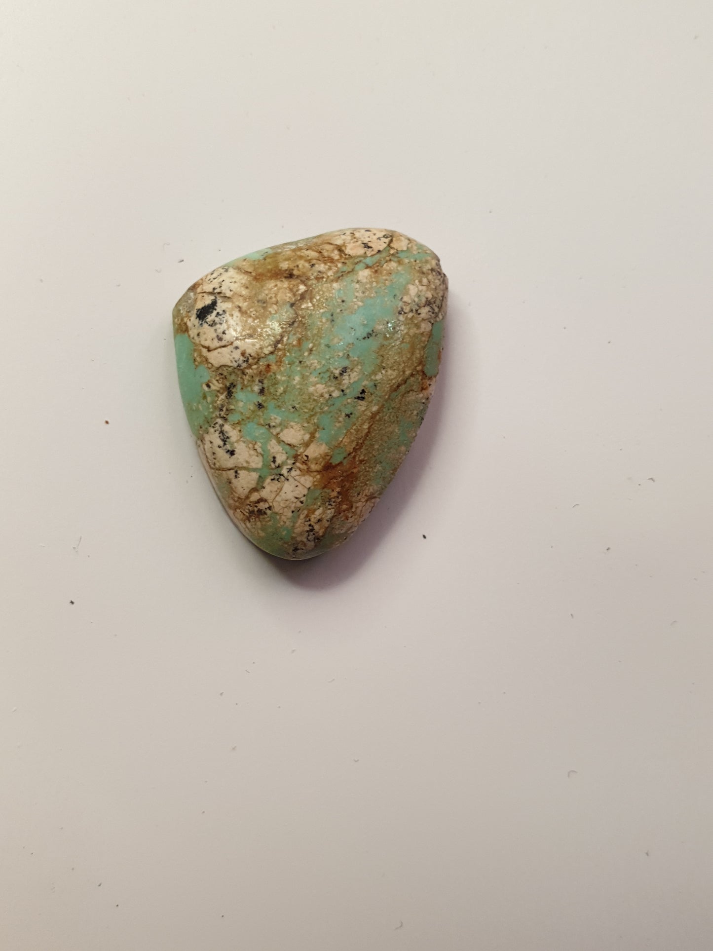 13ct Desert Blossom Turquoise freeform Cabochon - Brighton Gemstones