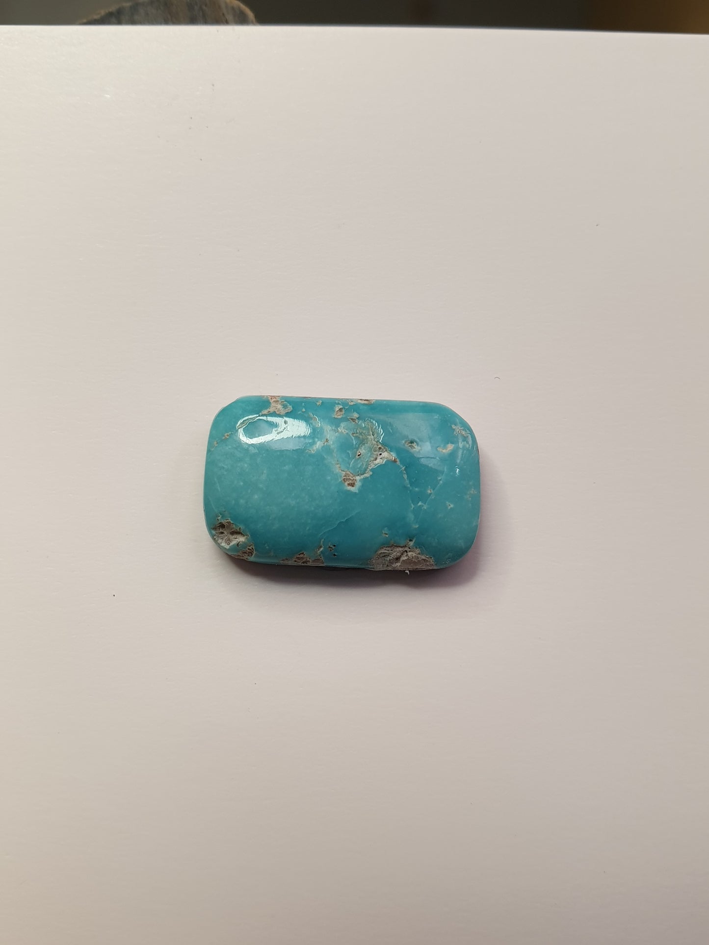8ct Natural Sleeping beauty turquoise Cabochon (Backed) - Brighton Gemstones