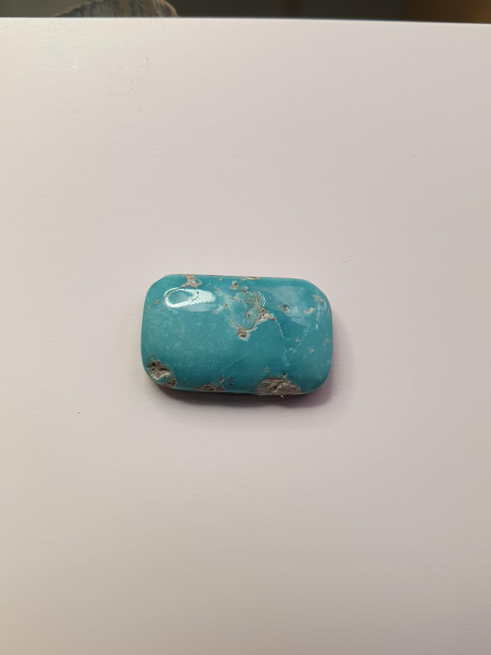 8ct Natural Sleeping beauty turquoise Cabochon (Backed) - Brighton Gemstones