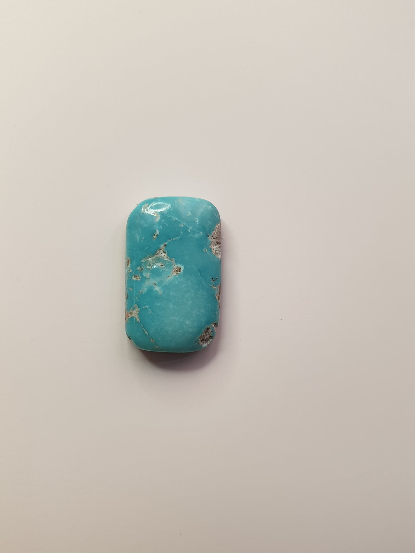 8ct Natural Sleeping beauty turquoise Cabochon (Backed) - Brighton Gemstones