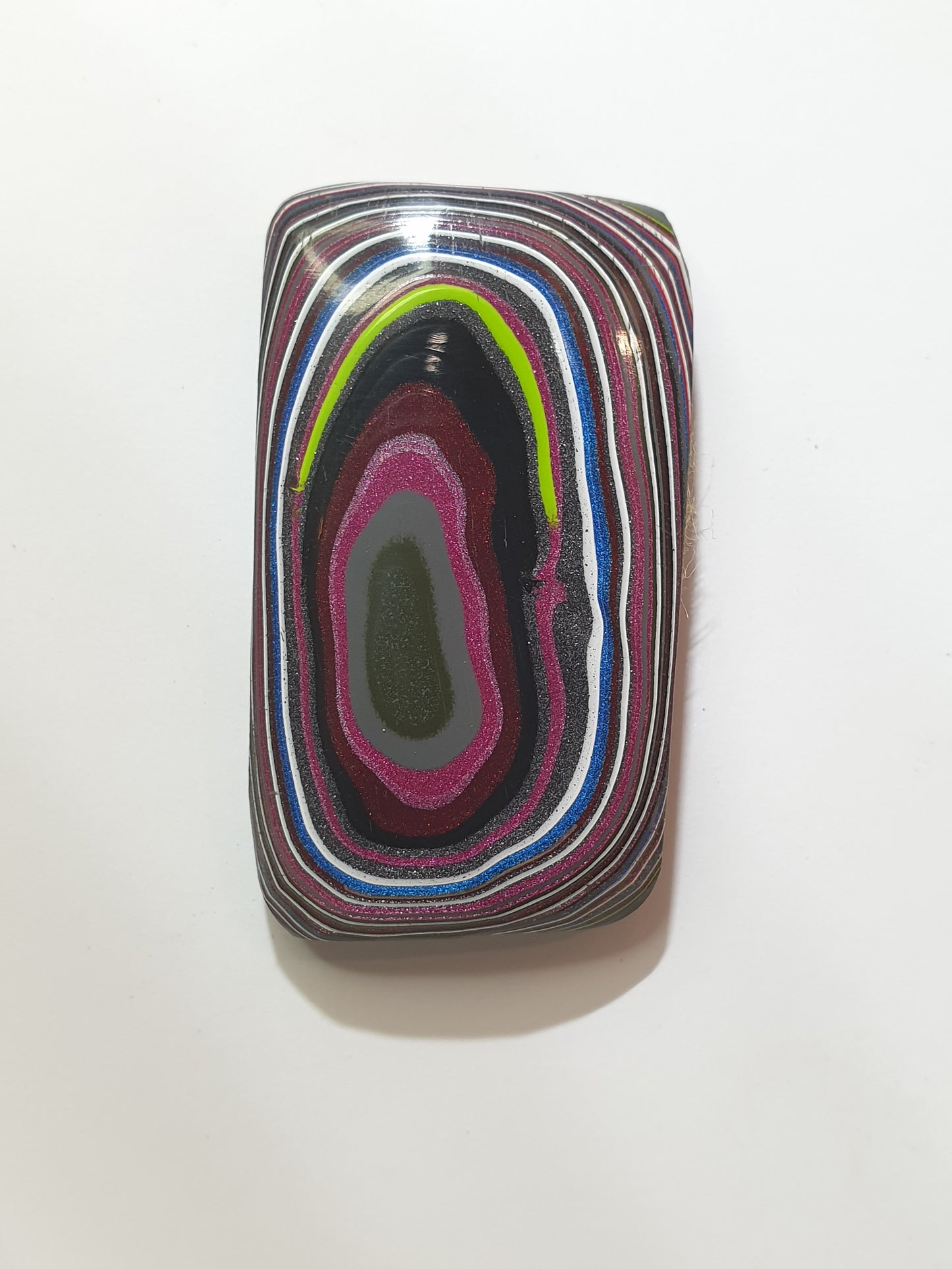 Tuscadero pink Fordite cabochon
