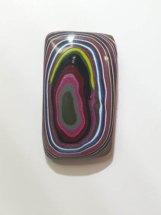 Tuscadero pink Fordite cabochon