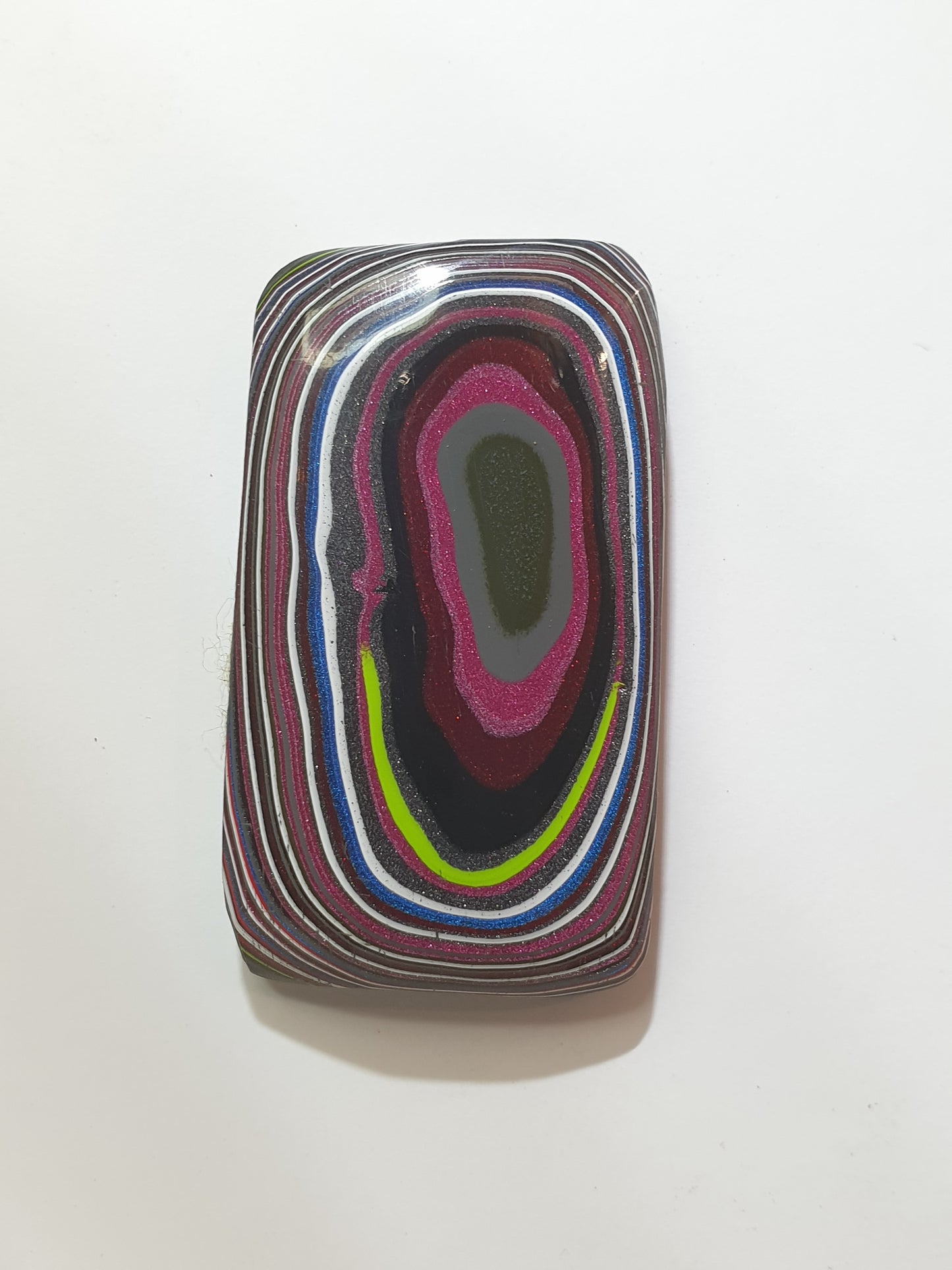 Tuscadero pink Fordite cabochon