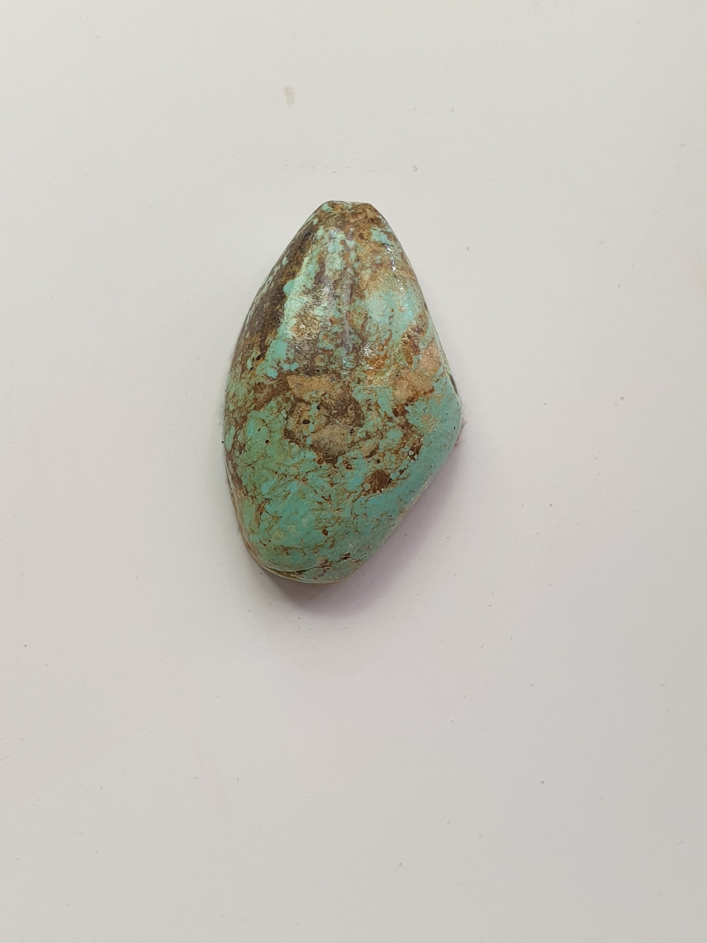 13ct Desert Blossom Turquoise freeform Cabochon (Backed)