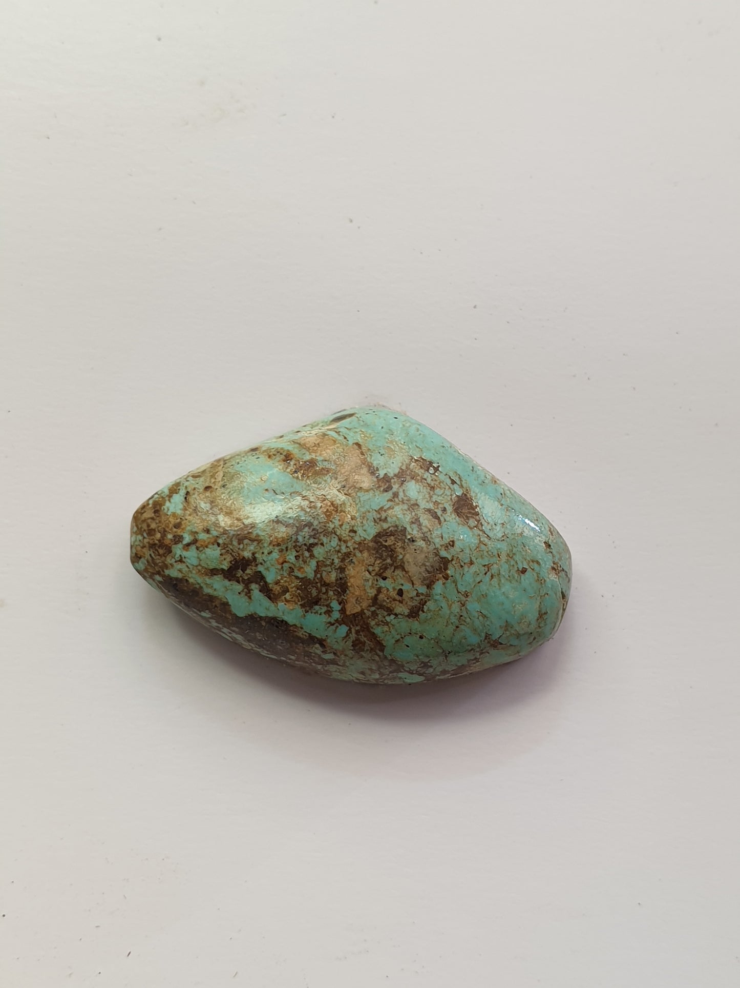 13ct Desert Blossom Turquoise freeform Cabochon (Backed)