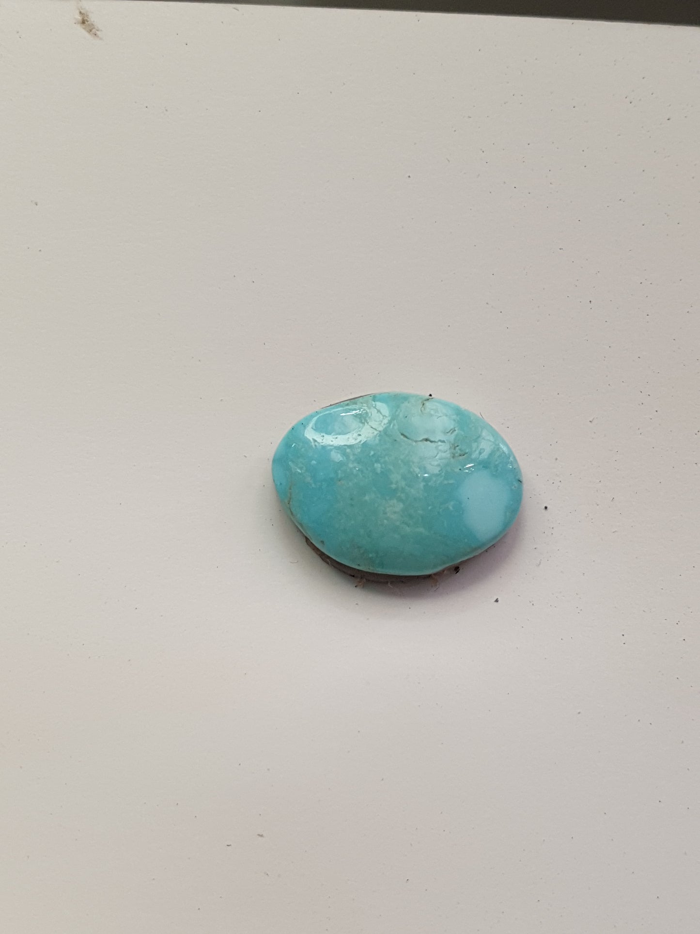 5ct Natural Sleeping beauty turquoise Cabochon (Backed)