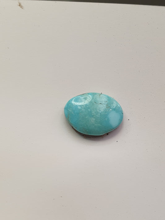 5ct Natural Sleeping beauty turquoise Cabochon (Backed)