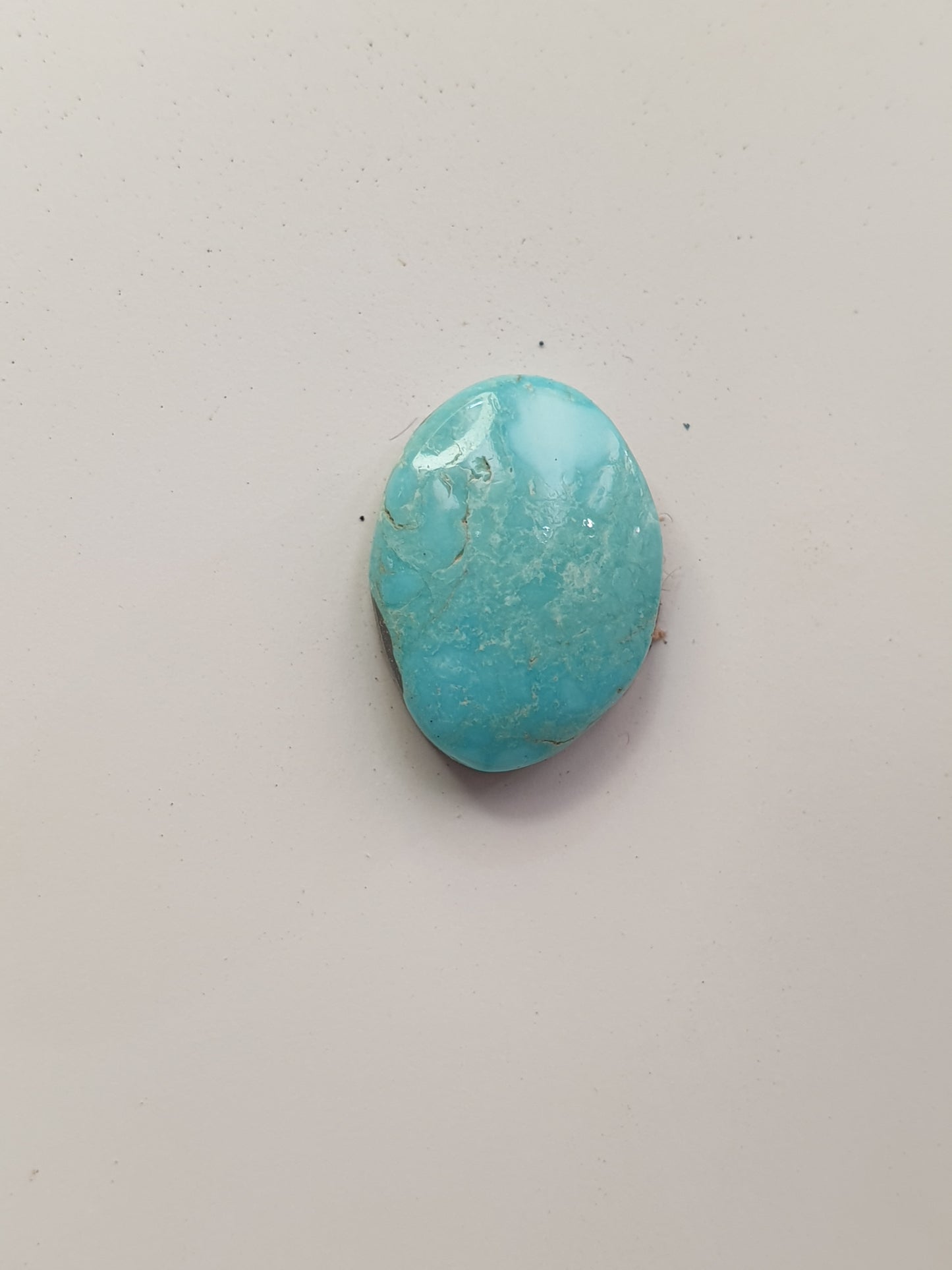 5ct Natural Sleeping beauty turquoise Cabochon (Backed)