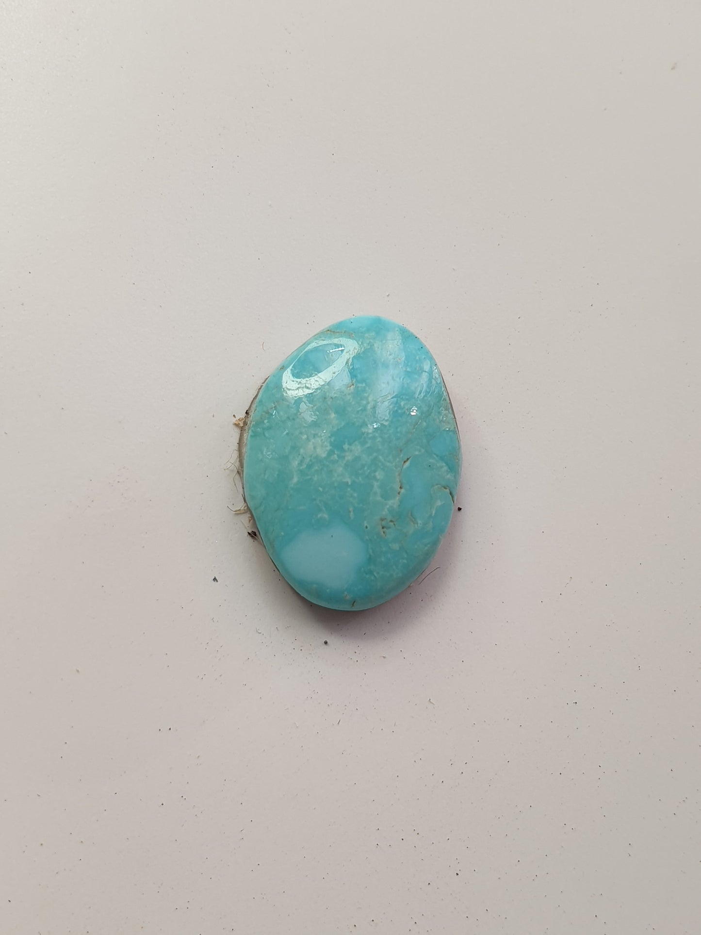 5ct Natural Sleeping beauty turquoise Cabochon (Backed)