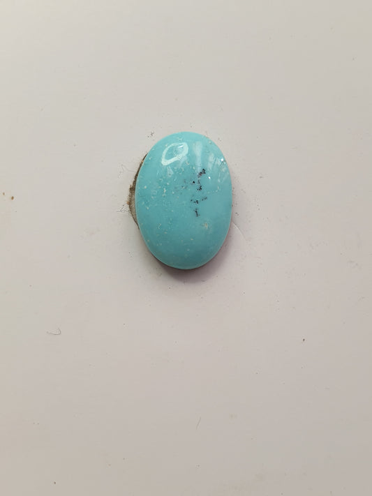 4ct Natural Sleeping beauty turquoise Cabochon (Backed)