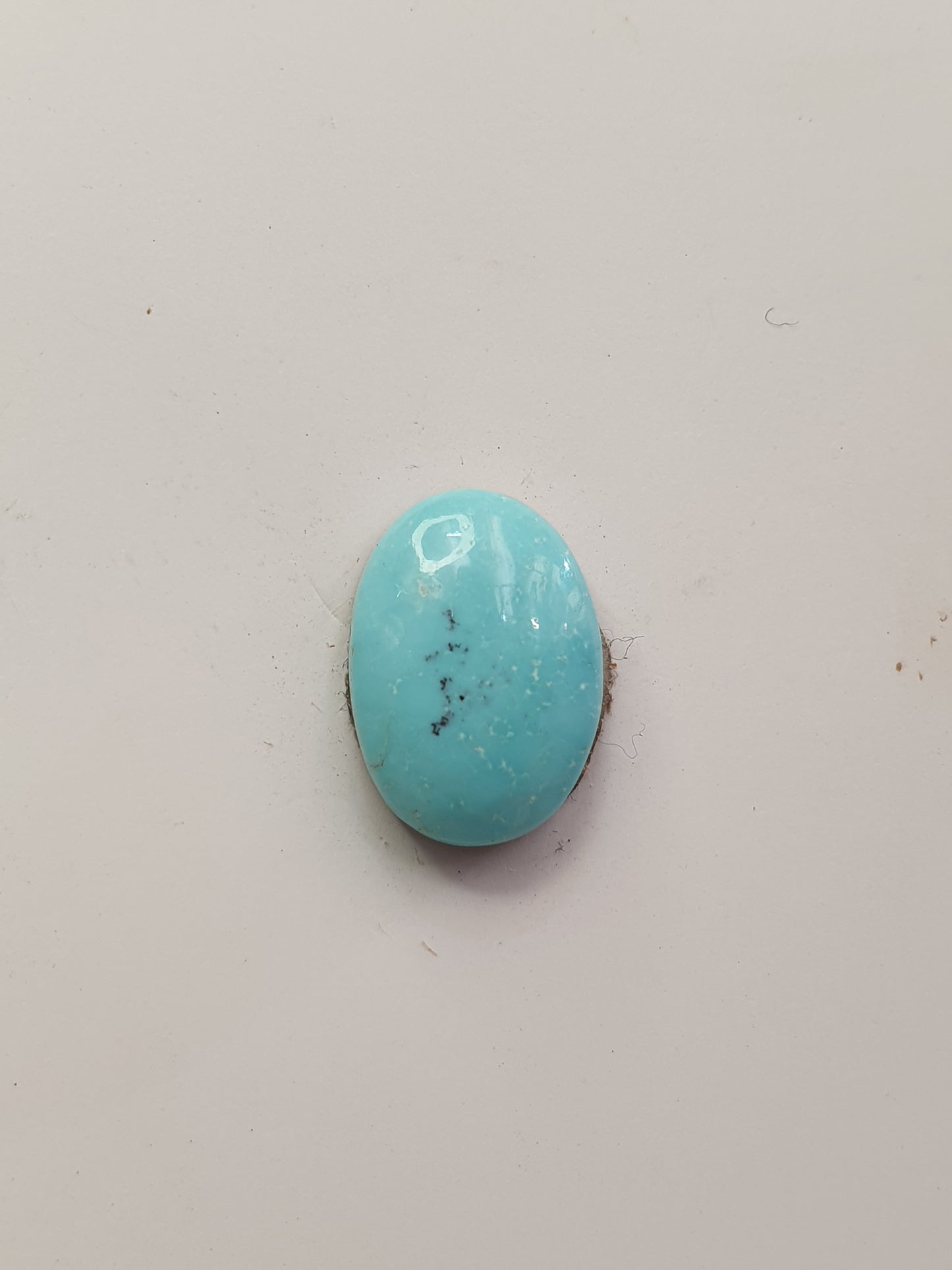 4ct Natural Sleeping beauty turquoise Cabochon (Backed)