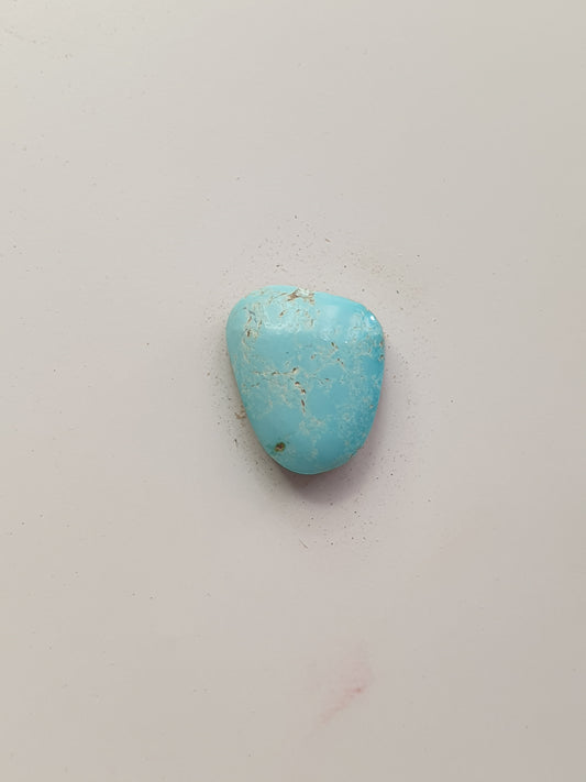 5ct Natural Sleeping beauty turquoise Cabochon (Backed)