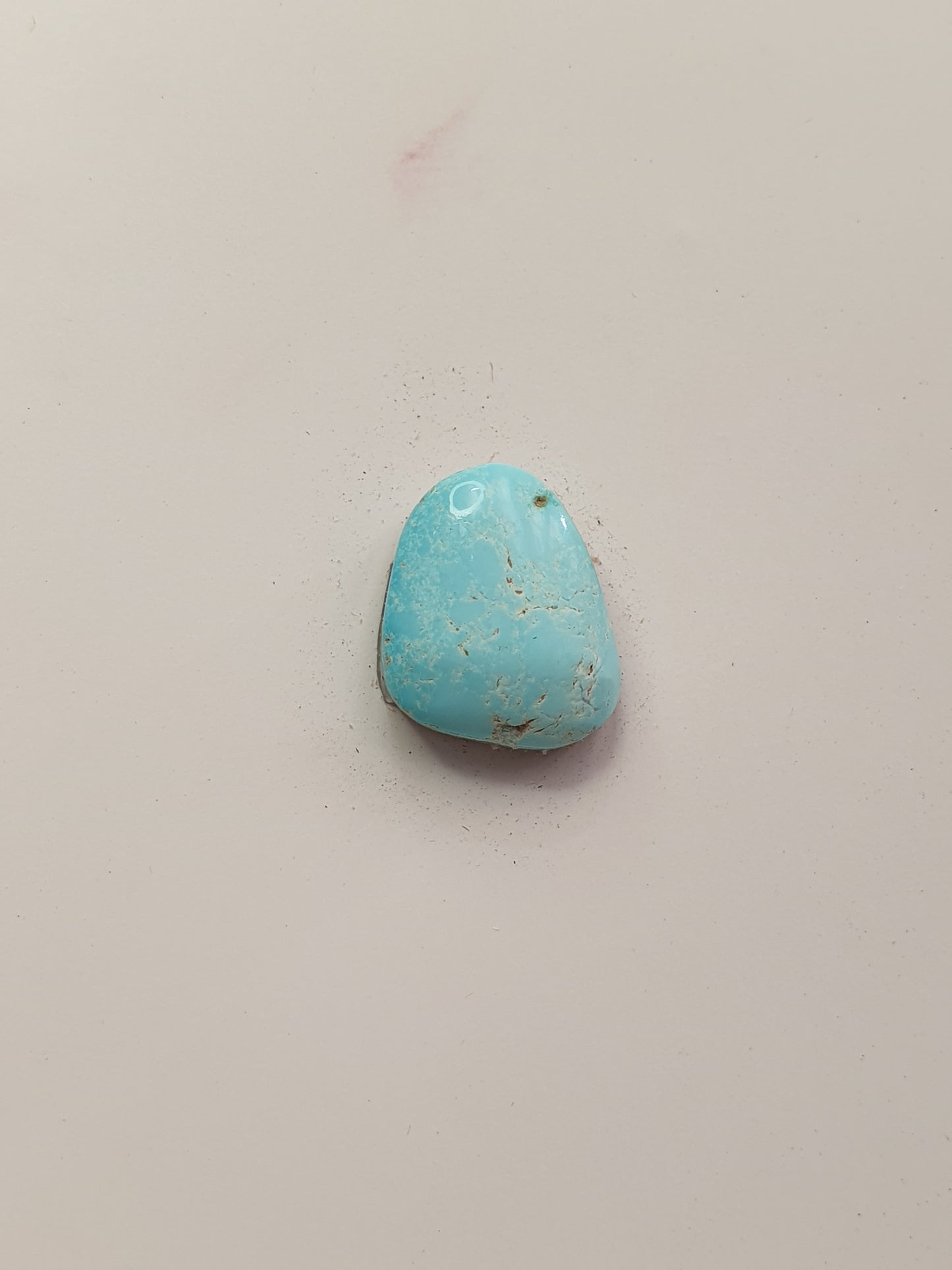 5ct Natural Sleeping beauty turquoise Cabochon (Backed)