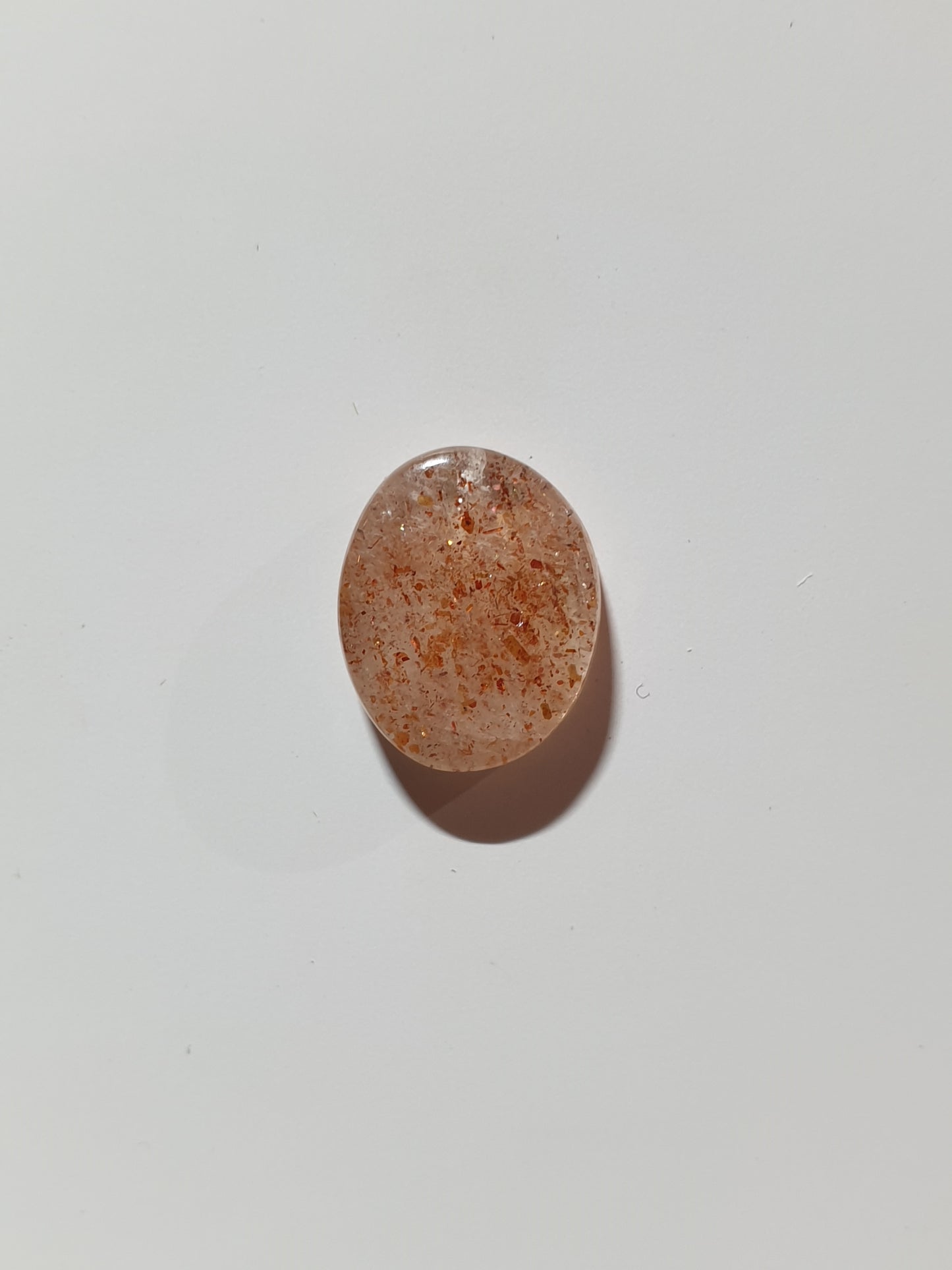9ct Tanzanian sunstone cabochon(stabilised)