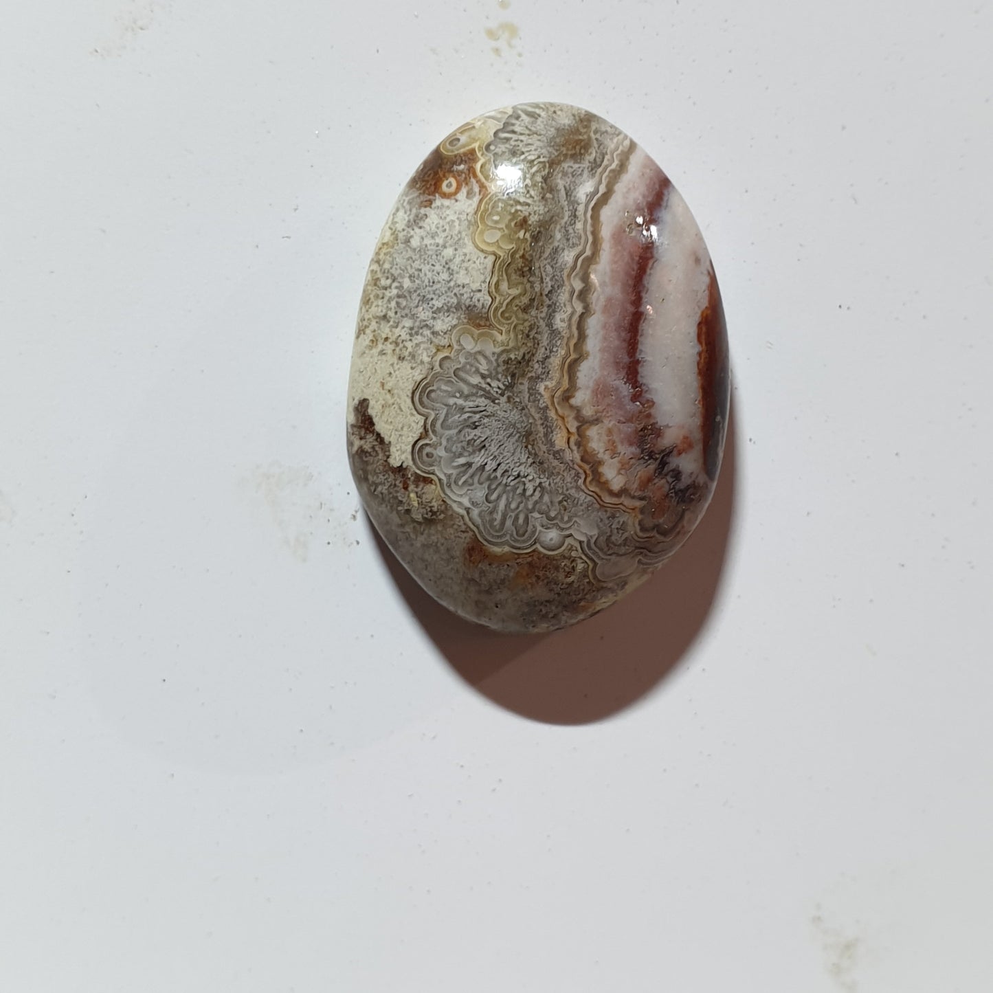 19ct Mexican crazy lace agate cabochon