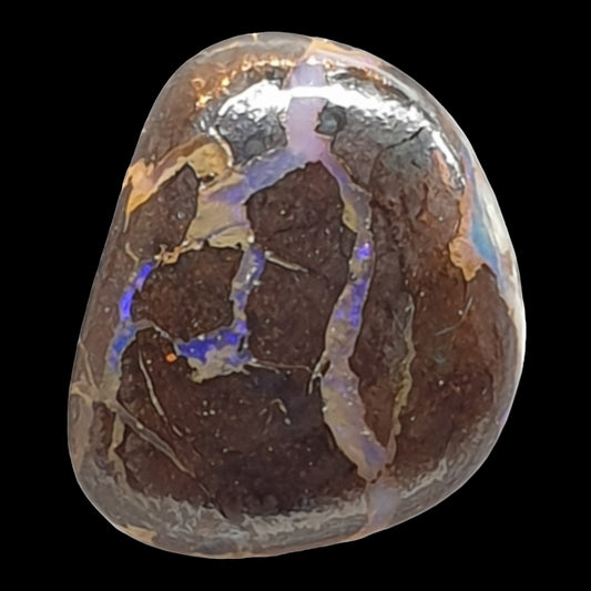 5 ct Australian boulder opal matrix cabochon (Opalton) - Brighton Gemstones