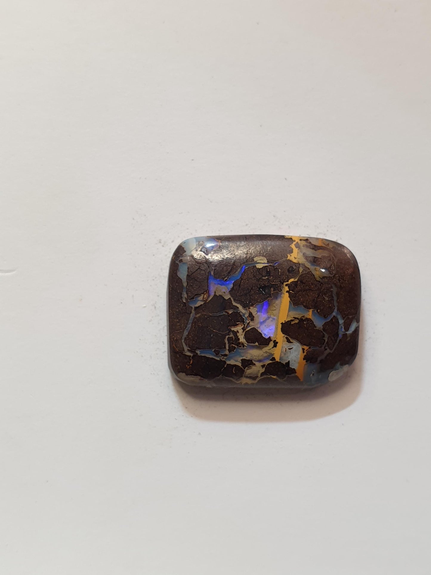 12ct Australian boulder opal matrix cabochon (Opalton)