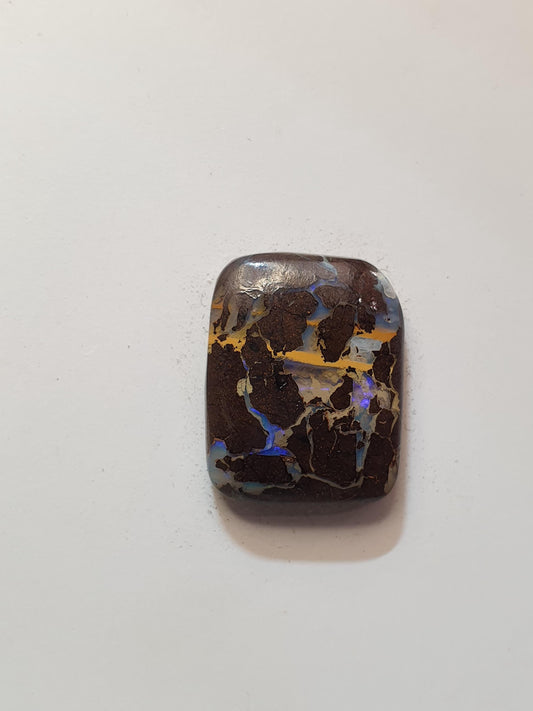12ct Australian boulder opal matrix cabochon (Opalton)