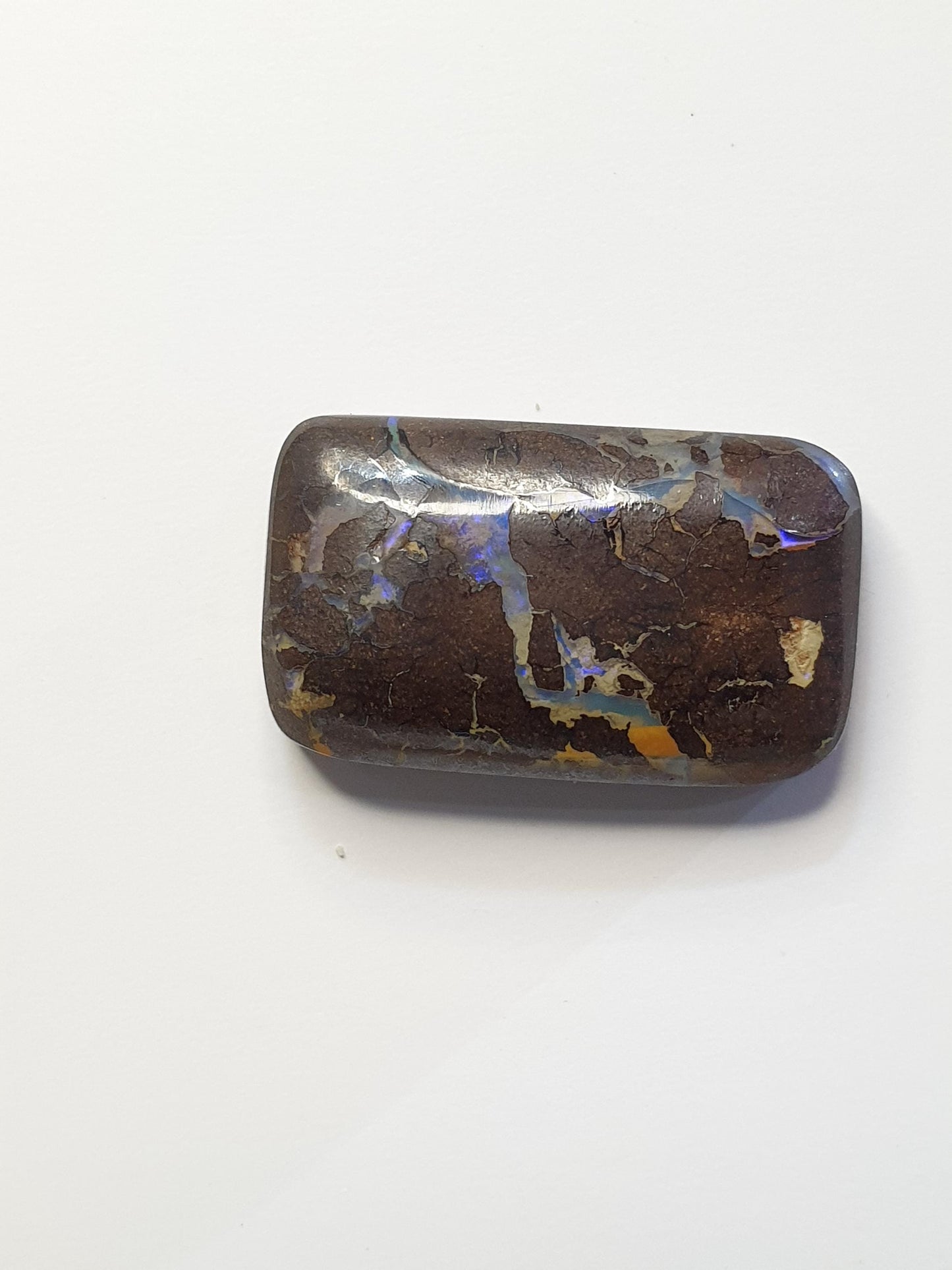 13ct Australian boulder opal matrix cabochon (Opalton)