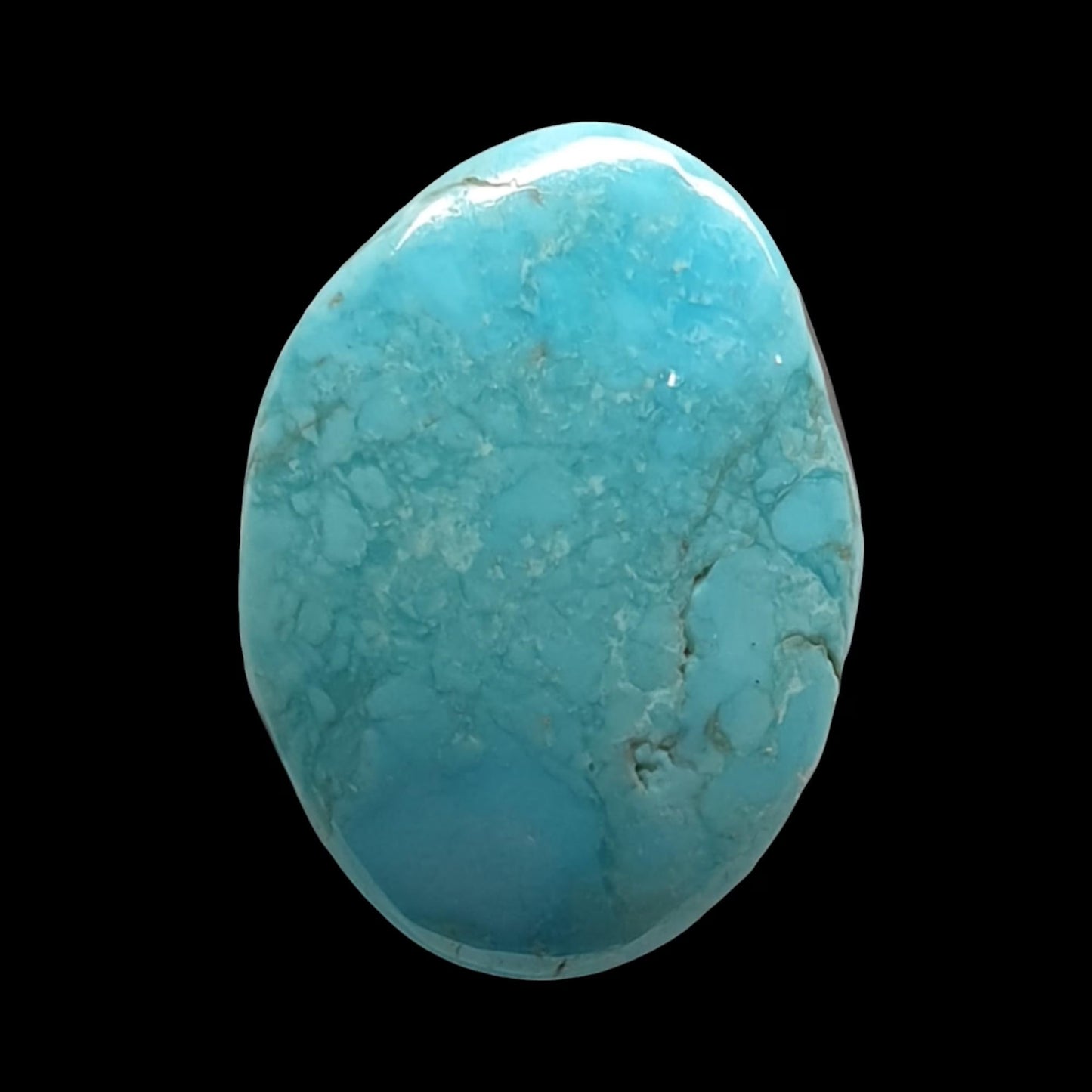 5ct Natural Sleeping beauty turquoise Cabochon (Backed)