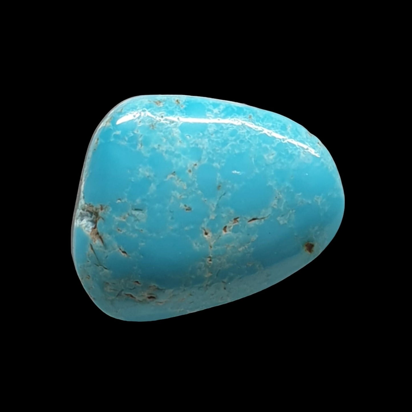 5ct Natural Sleeping beauty turquoise Cabochon (Backed)